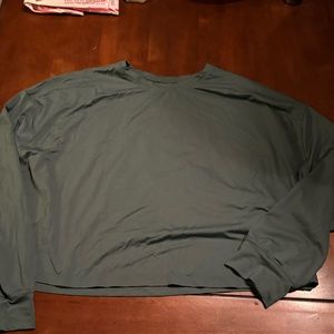 Lululemon Abrasion Resistant Long Sleeved Top Medium Forest Size 12